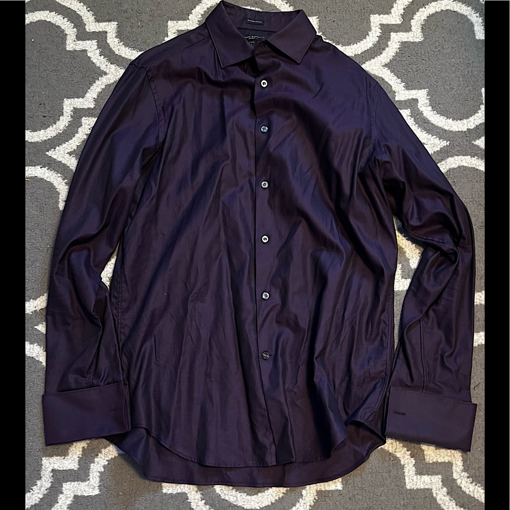 BANANA REPUBLIC DRESS SHIRT. In the plum color way. ON SALE $15.00